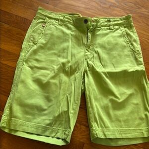 Men's Lime Green Casual Shorts